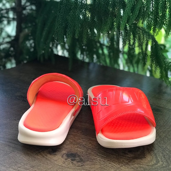 NWT Nike Benassi JDI Ultra SE Racer Orange 🍊 WMNS - Picture 4 of 7